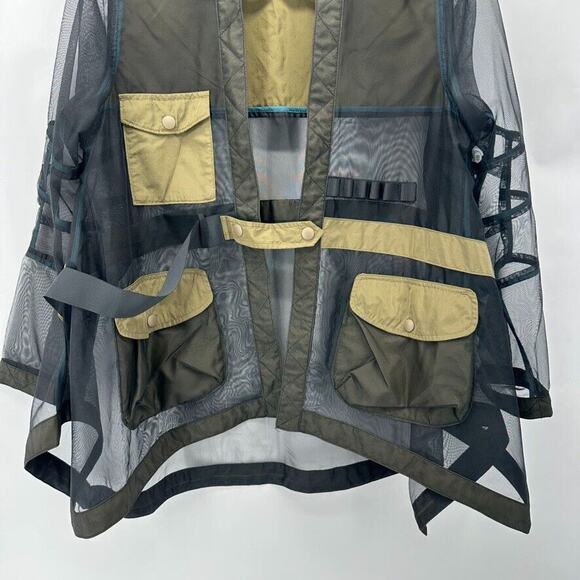 INITIAL Fashion The Unusual Experience Relaxed‎ Jacket Womens S Mesh Avant Garde - Picture 3 of 11